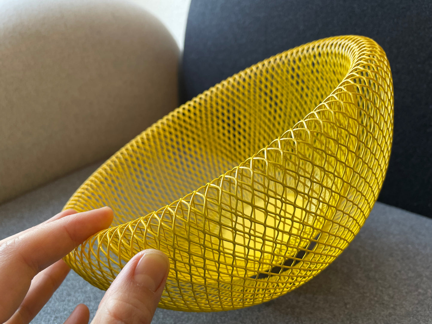 MoMa Wire Mesh Bowl - Gelb